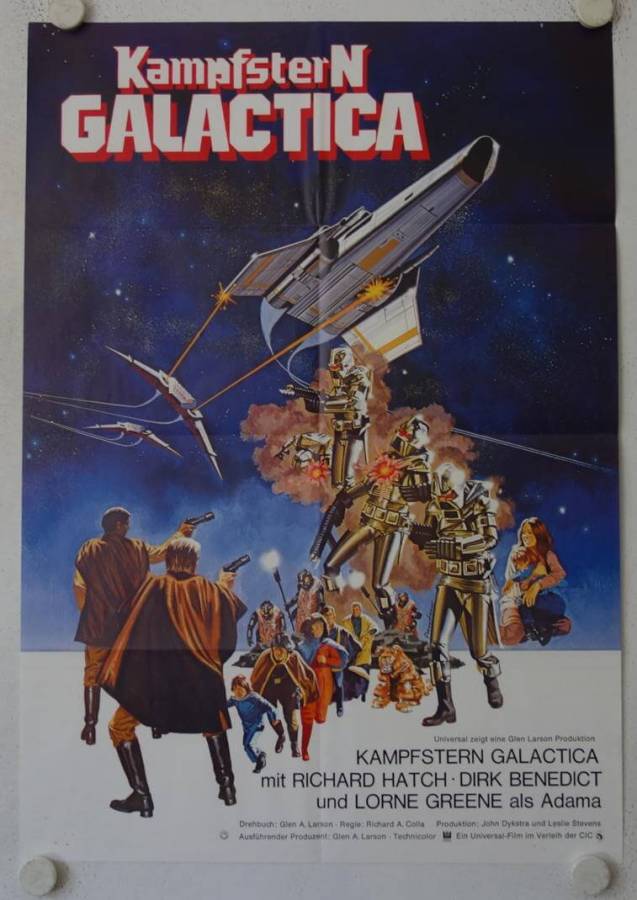 Kampfstern Galactica originales deutsches Filmplakat